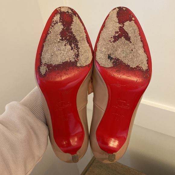 Christian Louboutin Simple Pump 85 patent nude 38 - Picture 10 of 16